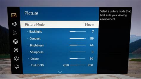 Picture Settings on Samsung TVs