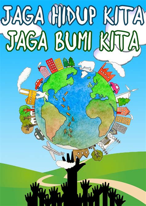 Poster tentang Lingkungan Sekitar