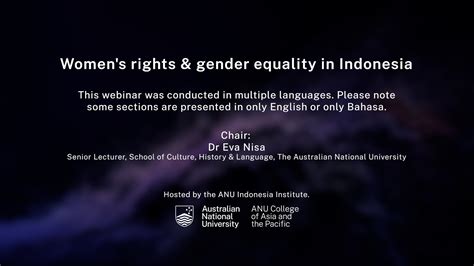 Pronouns and gender equality in Indonesia