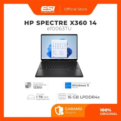 Prosesor Laptop Spectre X360 14-ef0063TU