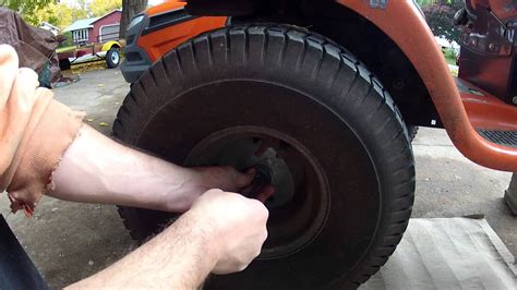 Remove Flat Tire From Riding Lawn Mower