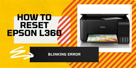Reset Printer Epson L360 dengan Tombol di Printer