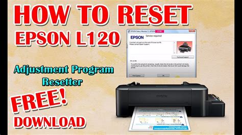 Resetter Epson L120 Free Download RAR