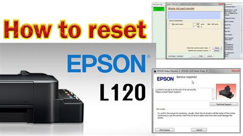 Melakukan Reset Printer EPSON L120 dengan cara menekan Tombol Resumme
