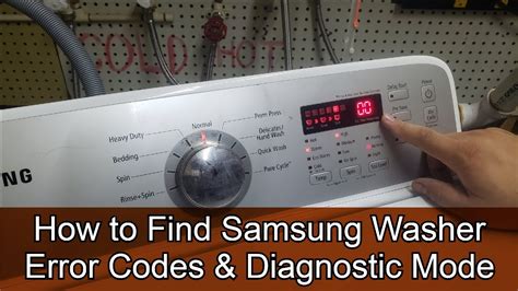 Samsung washer diagnostic mode