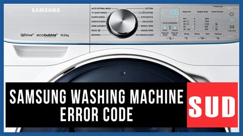 Samsung Washer Sud Code fix