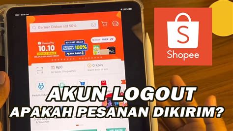 Shopee Log Out Sendiri in Indonesia