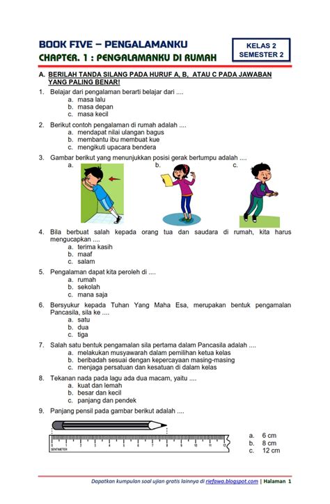Soal SBDP Tema 8 Kelas 4 Indonesia