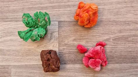 Softening dried playdough with heat