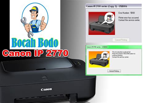 Cara Mudah Reset Printer Canon IP2770 Secara Software