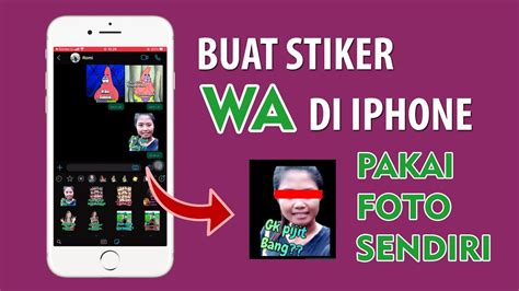 Stiker WA di iPhone