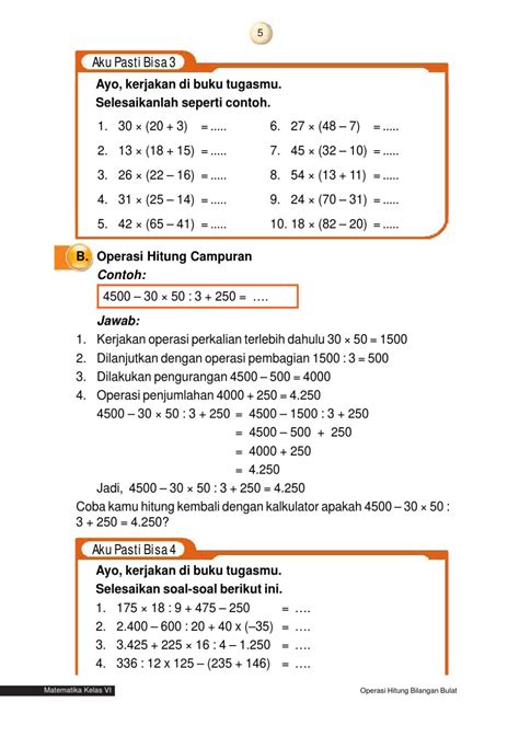 Strategi Mengerjakan Soal Matematika Kelas 6 Bilangan Bulat