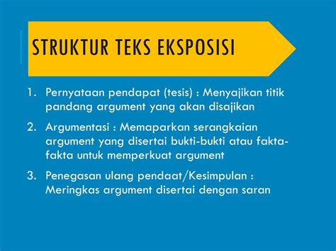 Struktur Teks Eksposisi