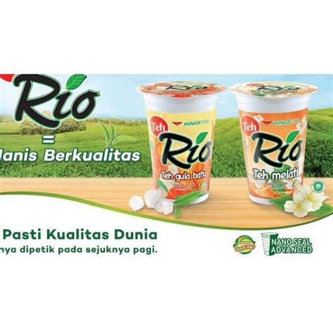 Teh Rio Kemasan Gelas dan Botol