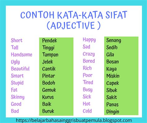 Tips mengasah keterampilan menggunakan kata sifat