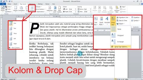 Tombol Drop Cap Digunakan Untuk Blog Indonesia