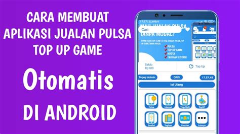 UI aplikasi isi pulsa android Indonesia