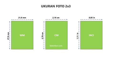 Ukuran Foto 2x3 Berapa Cm In Indonesia