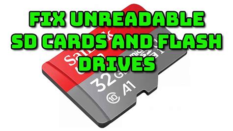 Unreadable SD Card fix