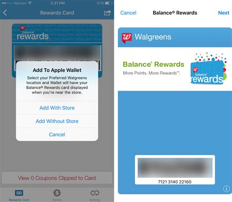 Walgreens Card to Apple Wallet