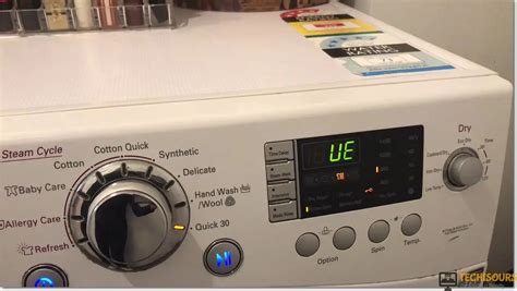 Washer UE Error Code