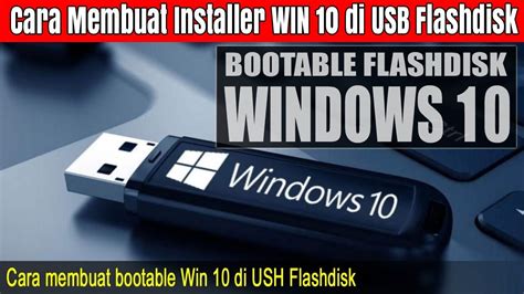 Windows 10 dengan USB Flashdisk