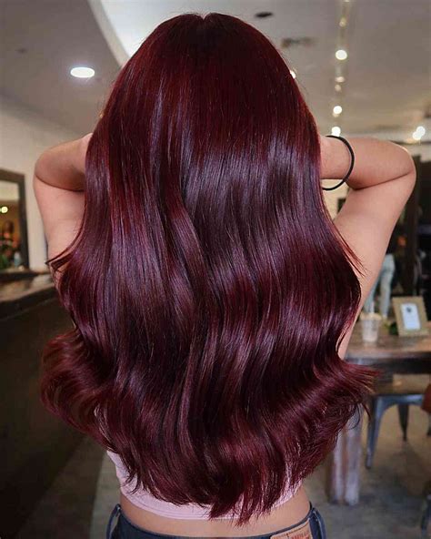 Wine hair color Korean