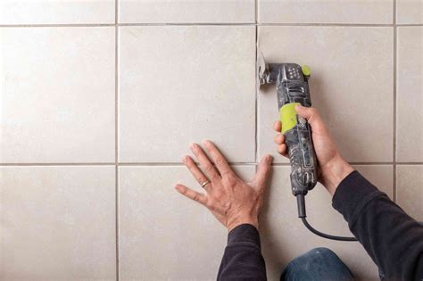 Allowing grout to dry