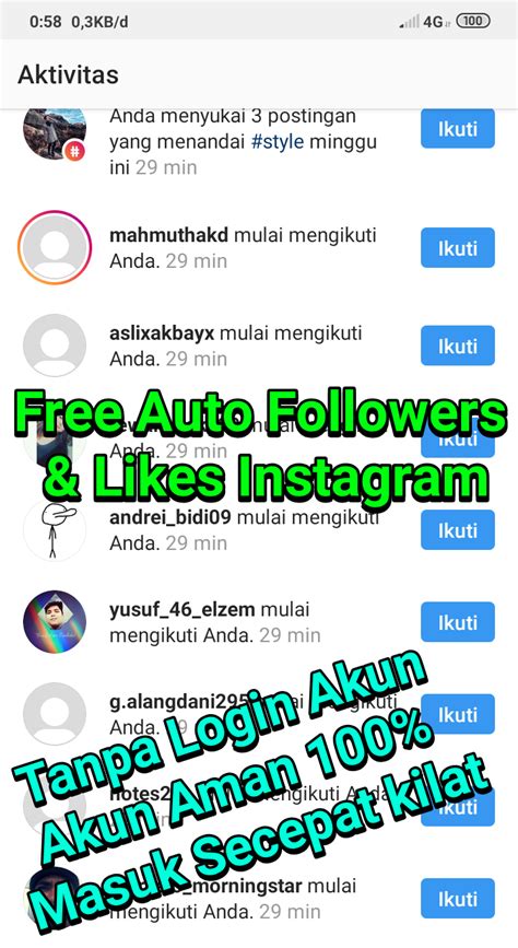 5 Situs Auto Like Instagram Gratis Terbaik di Indonesia