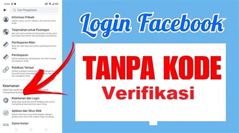 Cara Login Facebook Tanpa Kode Verifikasi di Indonesia