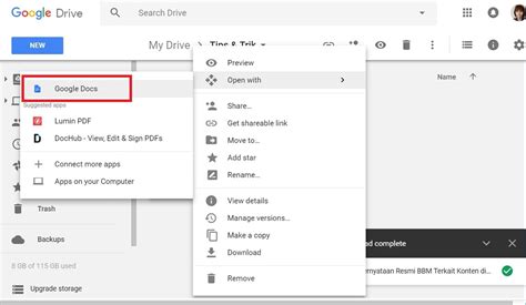 Mencetak File PDF dari Google Drive
