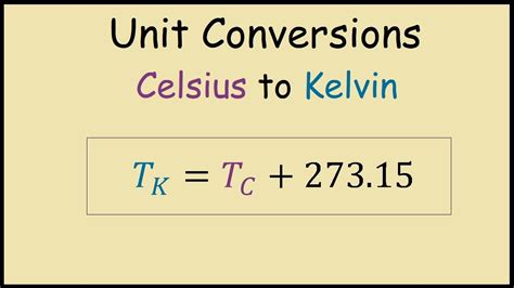 Celsius to Kelvin