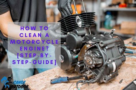 clean motorcycle engine
