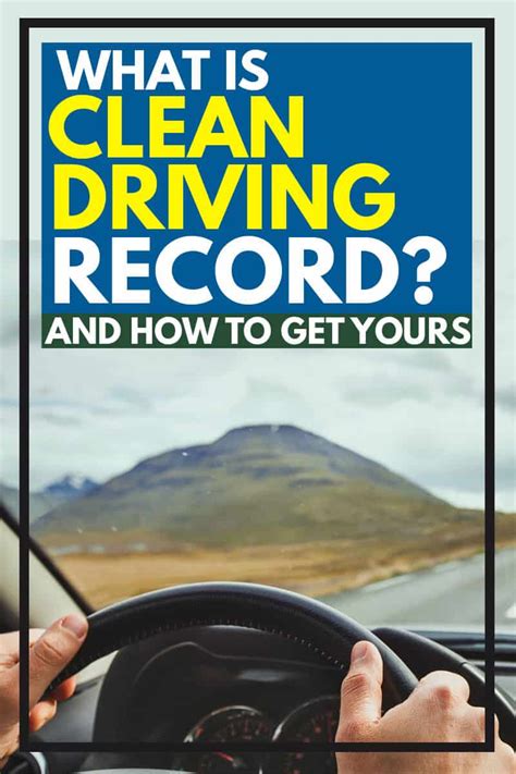 clear driving record