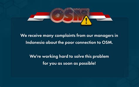 connection problem in Indonesia