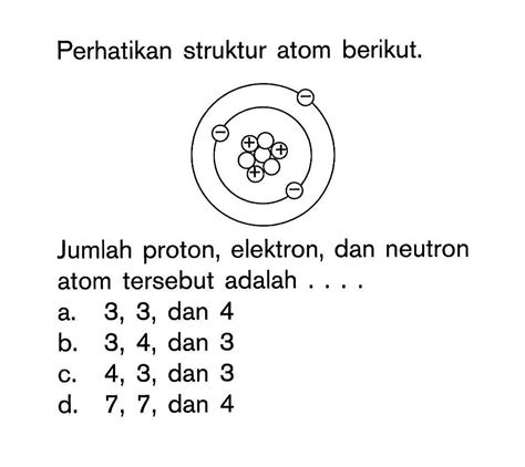 Contoh Soal Atom Kelas 10 Indonesia