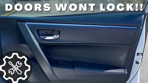 Toyota Corolla Door Lock Problems