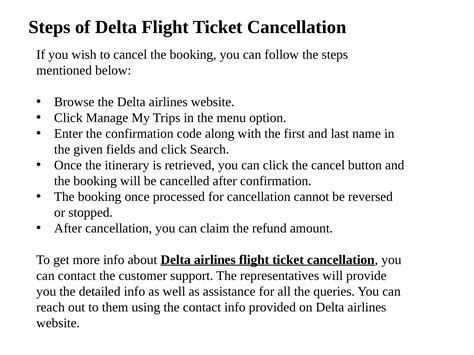Delta Taxi App's Cancellation and Refund Policy