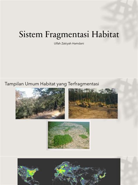 fragmentasi habitat saru