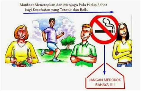 gambar baliho sederhana tentang pemberitaan hidup sehat supaya sejahtera