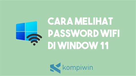 gambar Password WiFi di Windows 11