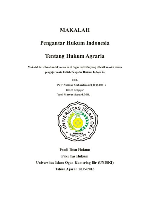 hukum no registrasi indonesia