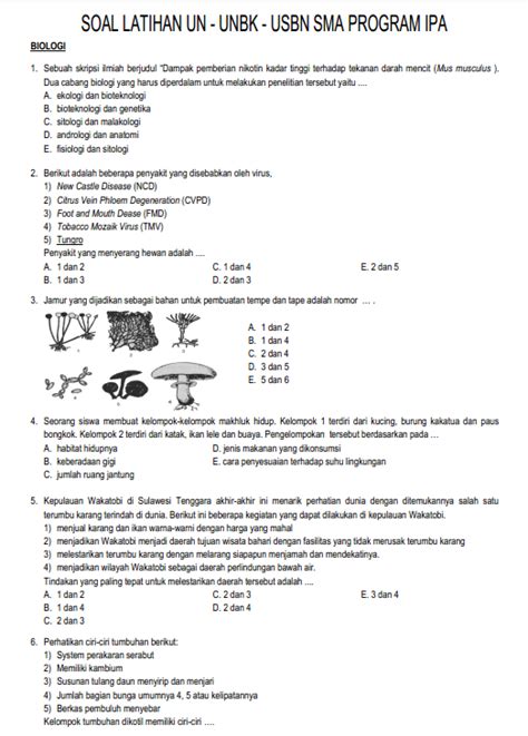 Kesulitan Soal Biologi Kelas 10 Semester 2 PTS