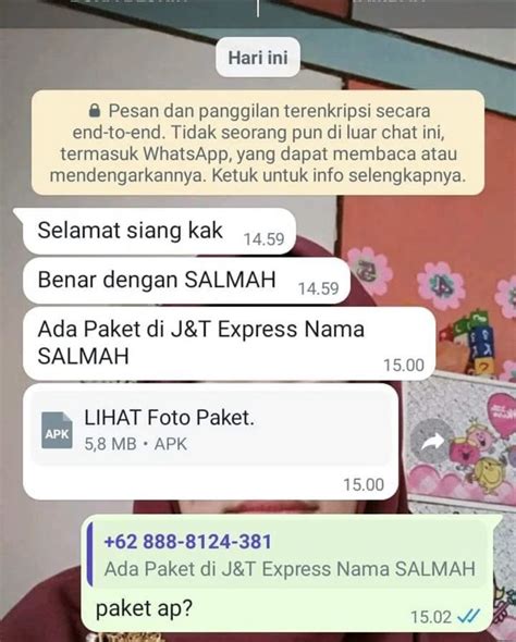 Kirim virus lewat WA di Indonesia