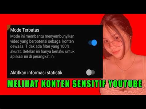 Konten Sensitif di Youtube