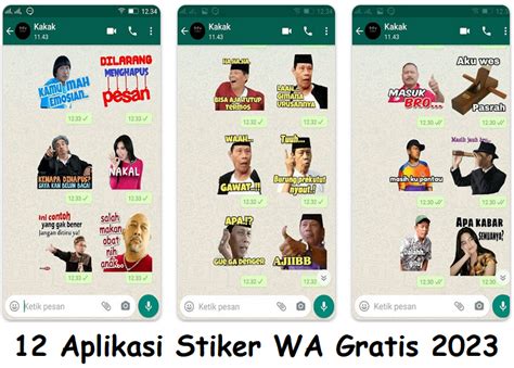 kumpulan contoh stiker whatsapp kreatif