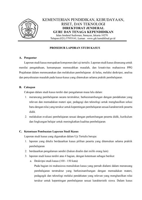 Langkah-langkah Membuat Laporan Studi Kasus