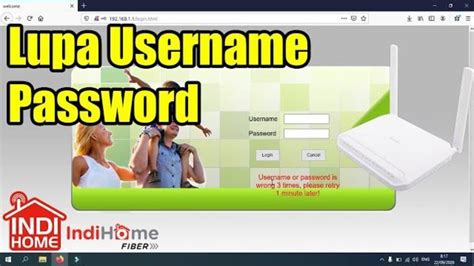 lupa username password Indihome ZTE
