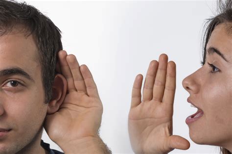 man listening to someone else
