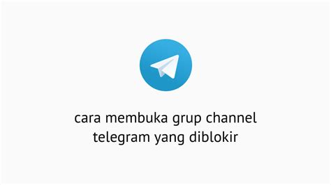Membuka channel di Telegram